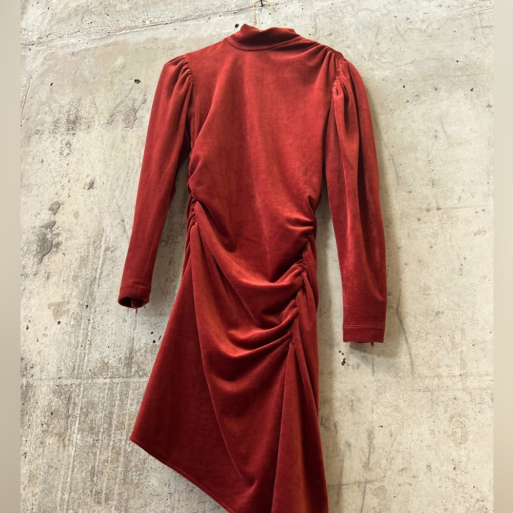 A.L.C velvet rust red dress size 4 never been worn